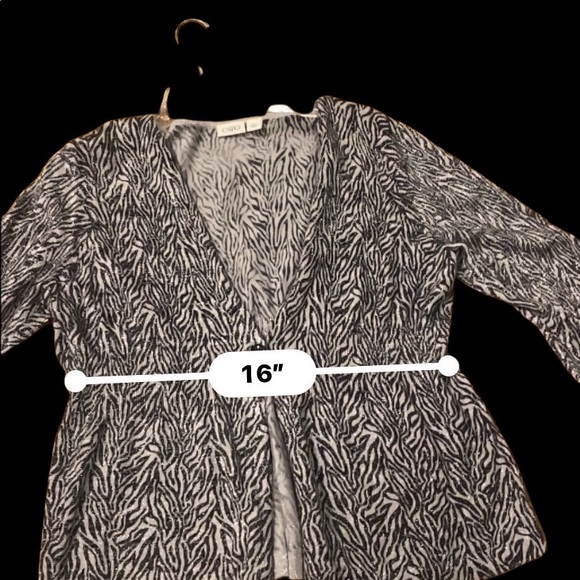 CATO Zebra Print Cardigan - Picture 6 of 9